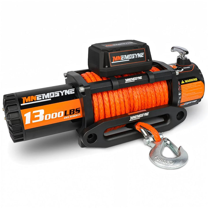 MNEMOSYNE Electric Winch 13000lbs Synthetic Rope Towing Trailer Truck 4WD 4x4