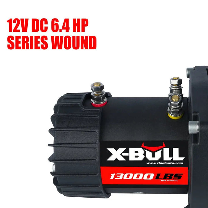 X-BULL Electric Winch 13000 LBS 12V Steel Cable SUV Jeep Truck 4WD - X-BULL