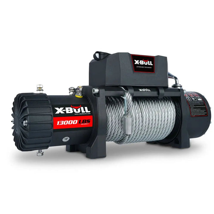 X-BULL Electric Winch 13000 LBS 12V Steel Cable SUV Jeep Truck 4WD - X-BULL