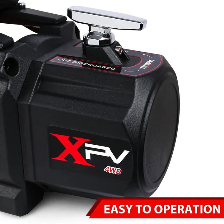 X - BULL Electric Winch XPV 13500 LBS 12V Synthetic Rope SUV Jeep Truck 4WD（test item） - X - BULL