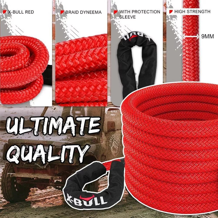 X-BULL Recovery Kinetic Tow Rope 7/8"x20' 28600lbs - X-BULL