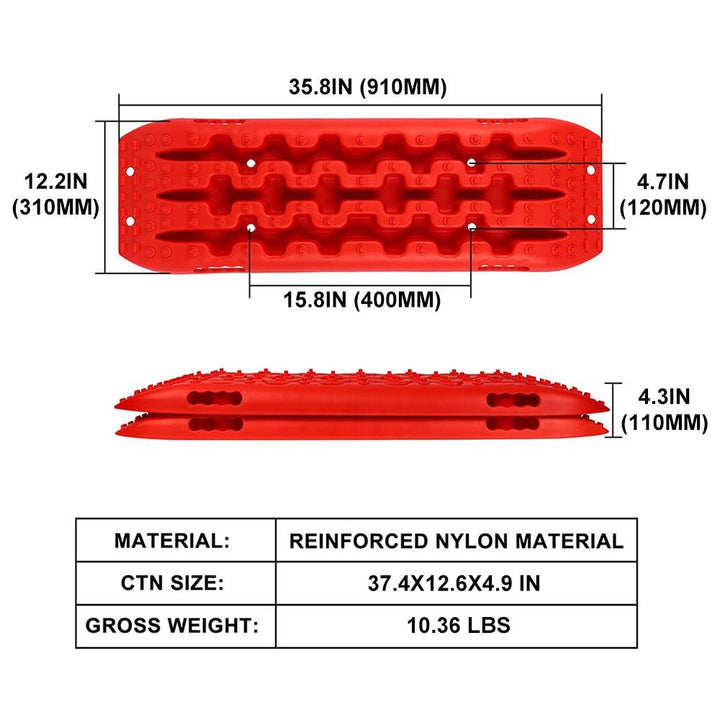 X - BULL Gen2 - S Off - Road Recovery Traction Boards Recovery Tracks 2 Pairs - X - BULL