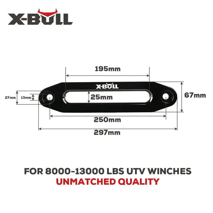 X-BULL Winch Aluminium Hawse Fairlead 8000-13000 LBS 10" - X-BULL