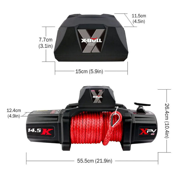 X-BULL Winch Control Box for XPV 10000/13500/14500 LBS with Multifuctional Remote Controls - X-BULL